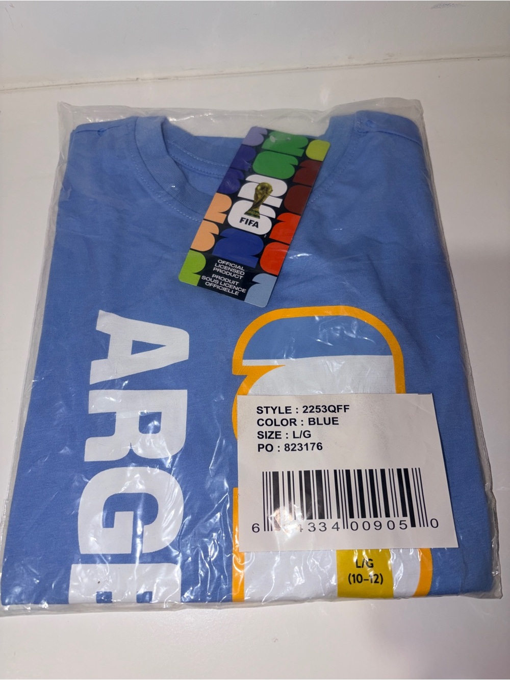 FIFA Kids’ Argentina T-Shirt Size Large
